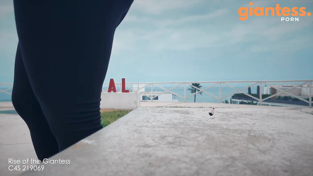 Rise Of The Giantess - The Colossal Step: Giantess Unaware of Her Tiny Victims