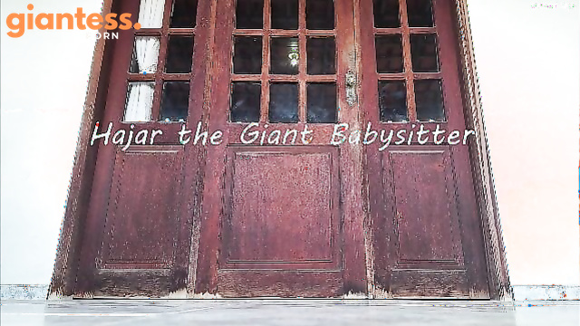 Giantess Hajar - Giant Babysitter And Tiny Running People Who Are Afraid