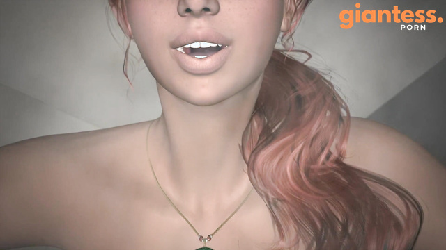 TheWiking2000 - Redhead Naked Giantess Catch Her Bathroom Snack