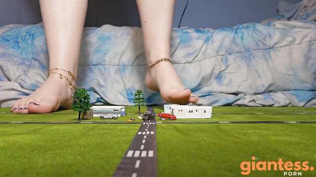 Dawn Breaks in the Giantess’s Park as Inhabitants Face Slow Destruction