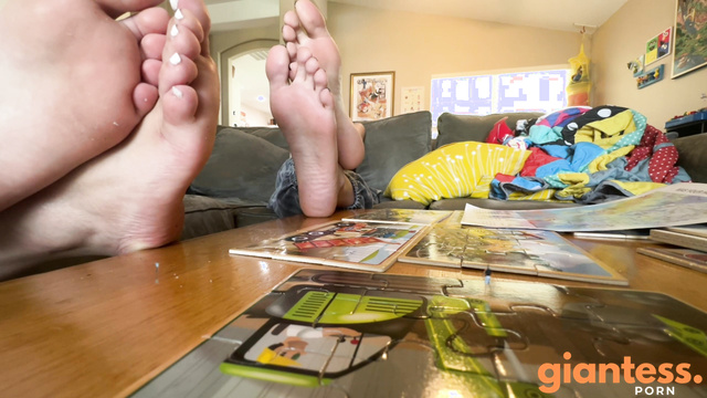 WorldUnseenFilms - Trying to Impress: Dirty Soles on Display For Her Tiny Friend