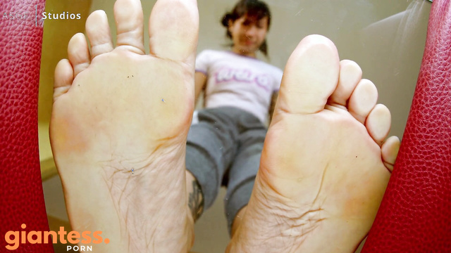 ASGF Studios - Cute Asian Giantess Crushes Micro People Underglass