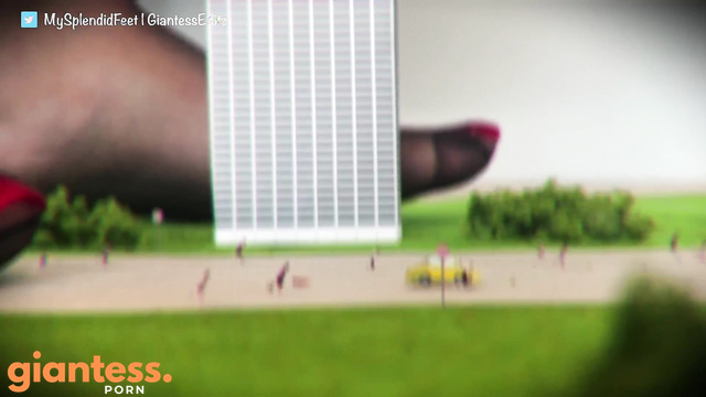 Giantess EditZ - The Majestic Feet of The Giantess: Pantyhose And Power