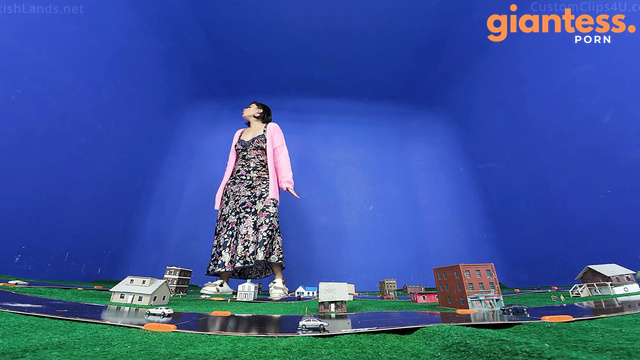 Media Impact Customs - Giantess Stepmom In White Slippers Crushing City