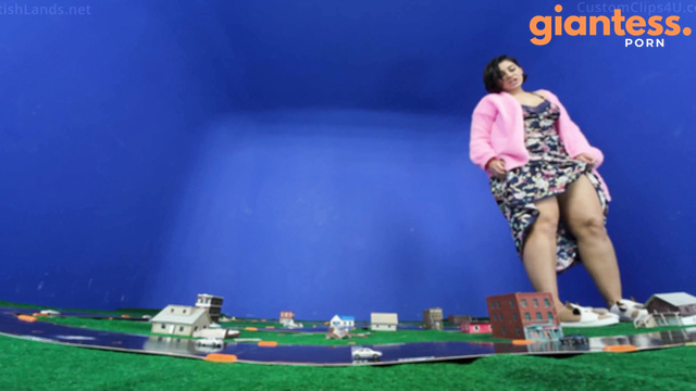Media Impact Customs - Giantess Stepmom In White Slippers Crushing City