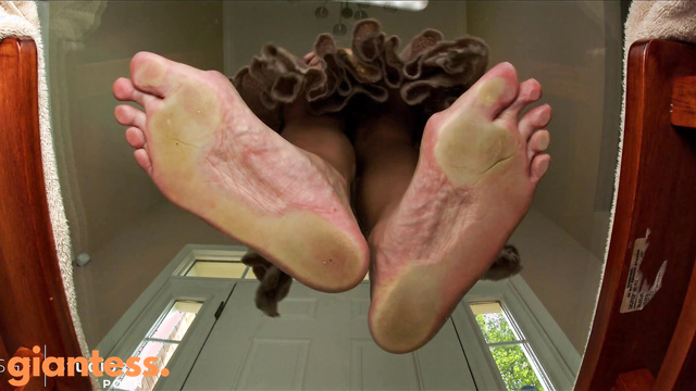 ASGF Studios - Unaware Trampling Of The Micros Under Her Old Bare Feet