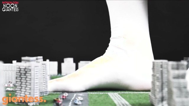 Giantess Noon - Redhead Goddess Rising vs. The Tiny City's Resistance