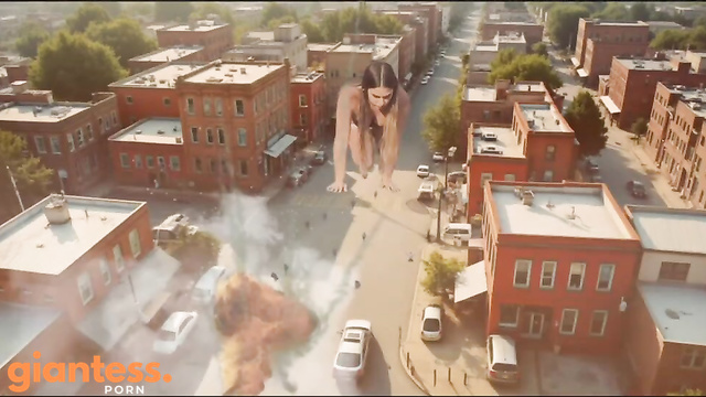 Rise Of The Giantess - Mega Giantess Gabriella City Crusher In Sneakers