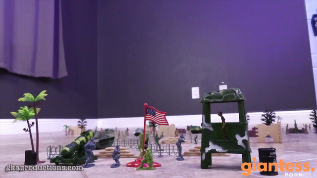 Ginary's Giantess Adventures - Evil Cat Giantess Goddess Destroy Tiny Military Base