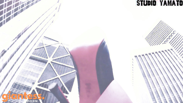 Studio Yamato - Giantess Watches Over Small Town In Her New Panties