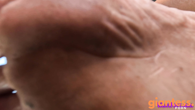Want Feet - Giantess Melissa Stomping With Her Dirty Feet On Your Face