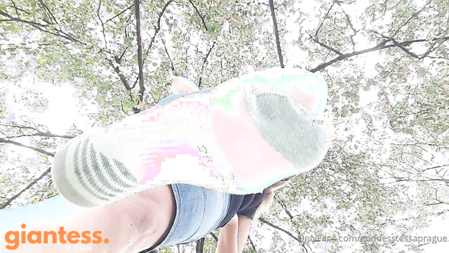 Goddess Tessa - Follow Me My Little Socks Fetishist To The Tiny Park
