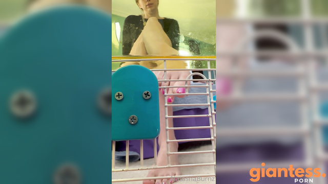 Goddess Tasha and Her Perfectly Behaved Little Pet In Cage