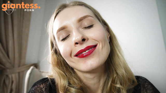 SexSweetBlonde - Giantess Can't Resist To Not Swallow Her Little Slave