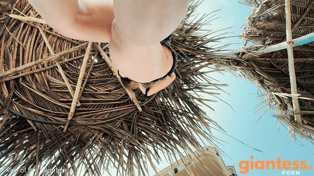 Rise OF The Giantess - Gabriela Beach Day: Bikini Squashing Fun
