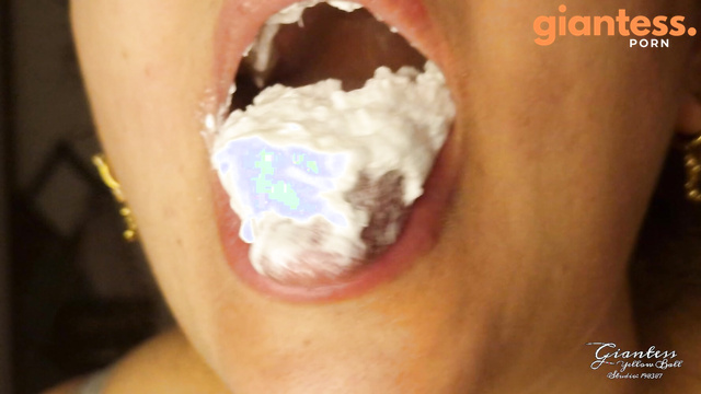 Giantess Yellow Ball - Creamy Blowjob And Favourite Salty Taste