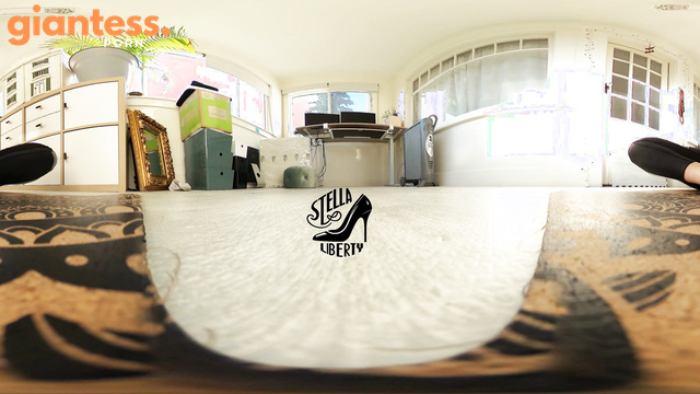Giantess Yoga - Watching How Stella Liberty Do Yoga From Tiny Man POV
