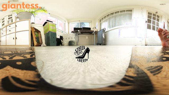 Giantess Yoga - Watching How Stella Liberty Do Yoga From Tiny Man POV