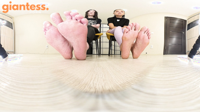 Under Giantess Soles - Giant Girls Mikaela & Ruth: Submission Guaranteed