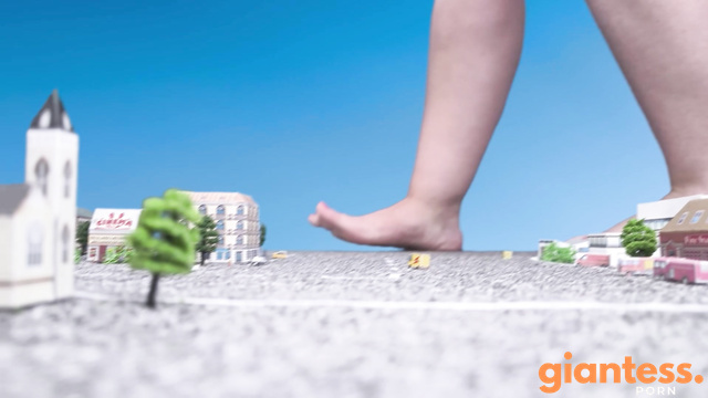 Giantess Goddess Alena - Dream City Under The Touch of Powerless Giant Fingers