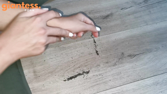 Nastya - Crushed Under White Nails: Micro Bugs VS Giantess Feet