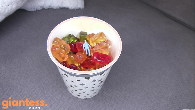 Giantess Productions - Goddess Mila’s Candy Crush: You’re The Gummy Bear