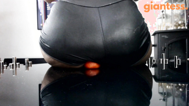Mael - Cherry Tomatoes Meet Their End Beneath Ebony Giantess's Booty