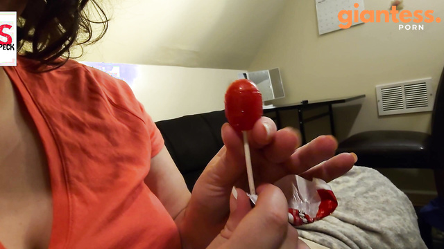 Jackthespeck Giantess Flicks - Ruby Playing With Whimsical Lollipop