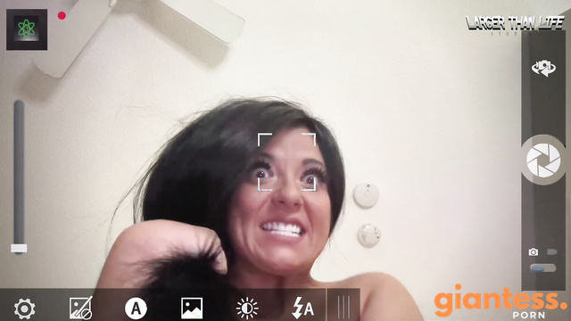 Erika Chanel - Swallowed by Stunning Giantess While She Rubbing Her clit