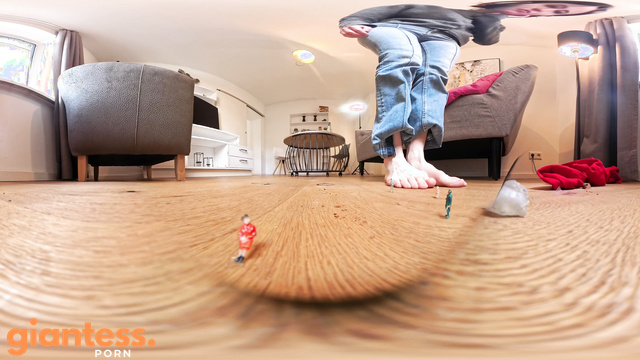 Winzlings Shrinking Clips - Realty Giantess Misa Stomps Tiny People Underfoot