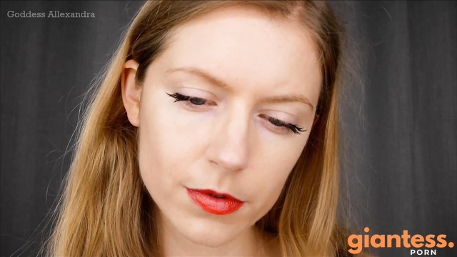 Goddess Allexandra - Tiny’s Dream: Mistress Mouth And Her Red Kiss