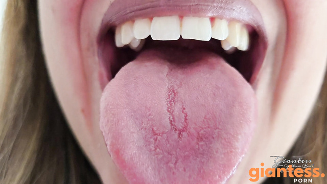 Giantess Yellow Ball - Swallowing Fetish: Mouth, Tongue, And Uvula In Action