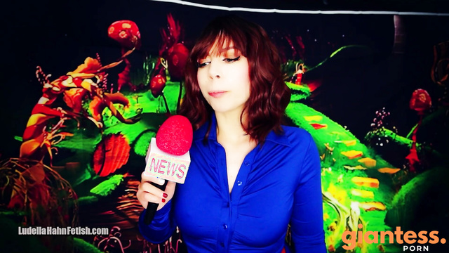 Ludella Hahns Fetish Adventures - Inflation Transformation: News Reporter Turns Blue Balloon