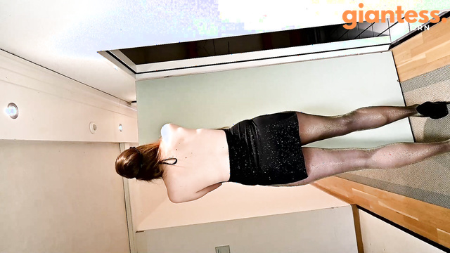 Sporty Woman's - Sexy Tall Girl And Her Strong Calves in Pantyhose