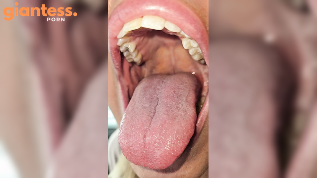 Katie The Giantess - Exploring Mouth And Throat Pleasures With Vicky