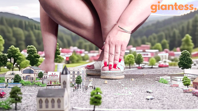 Giantess Goddess Alena - Revenge of The Heeled Giantess Against City of Lust