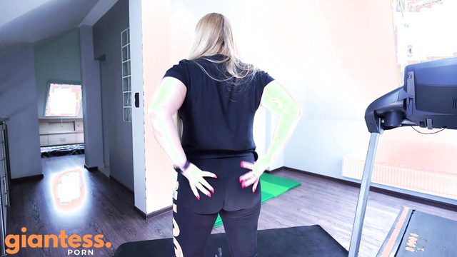 Princess Diana - The Gym Giantess Trainer And Her Butt Crushing Curves