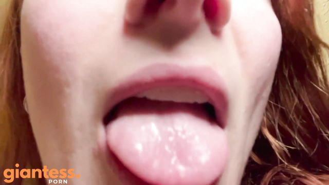 Pretty Redhead Giantess Rescues You in Her Apartment