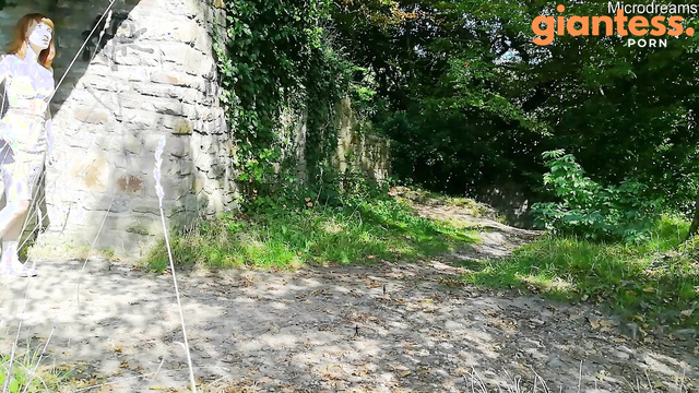 MicroStudio - Redhead Giantess Hunt For Tiny Prey Among The Ruins