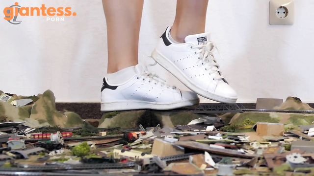 CrushLust - Bikini Beauty Melina Wrecks a Miniature Diorama City