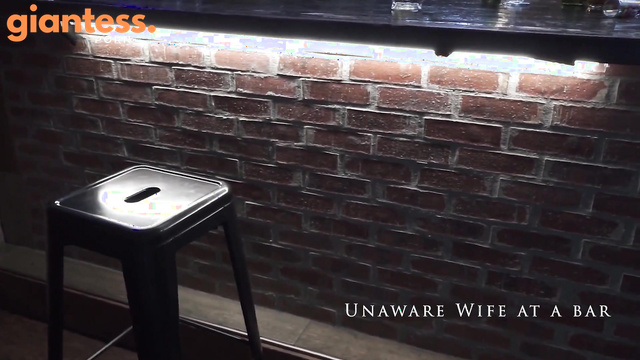 Giantess Ave - Unaware Wife at The Bar, Looking To Relax After Work