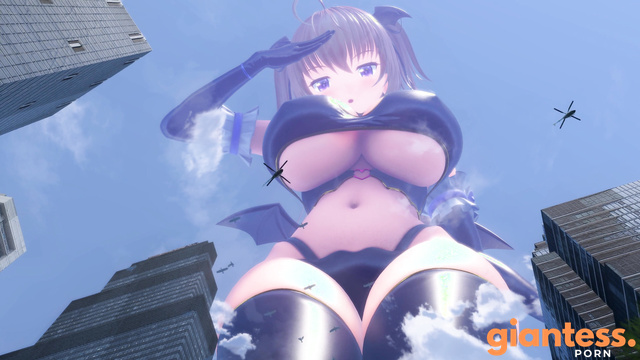 Gigantic Student Council Member in Latex, Barefoot In Control