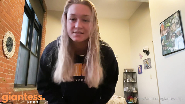Larger Than Life - POV Tiny View: Giantess Amanda Changing Her Outfit