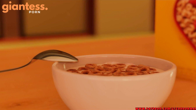 Shrunk Kids And Sweet Morning Snacks With Redhead Giantess