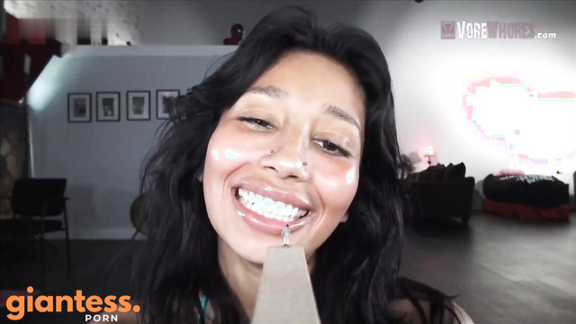 Vore Whores - Teasing And Swallowing: The Perfect Lips of a Hot Latina