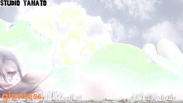 Studio Yamato - Topless Goddess Teasing Little City With Her Curves