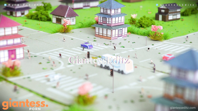 Giantess EditZ - Splendid Day in The City With Barefoot Giantess Part 3