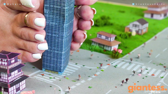 Giantess EditZ - Splendid Day in The City With Barefoot Giantess Part 3