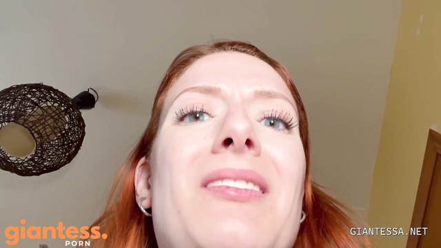Evelyn Jade - Helpless Tiny Date Swallowed by a Giantess Nose And Mouth