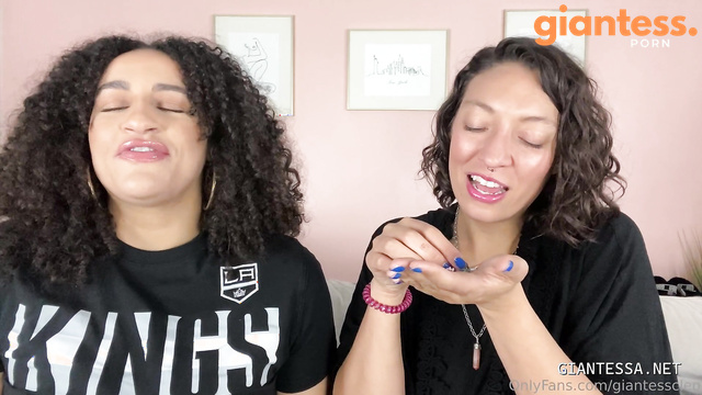 GIantess Cleo And Her Friend Goddess Looking For A Tiny Meal